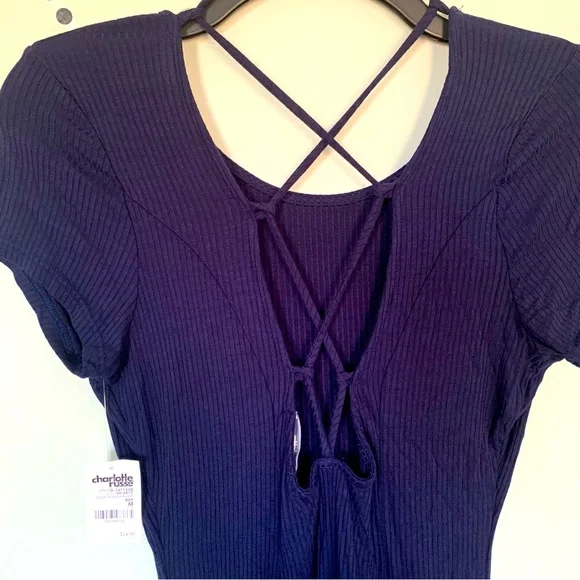 Charlotte Russe Ribbed Stretch Dress - Picture 4 of 6